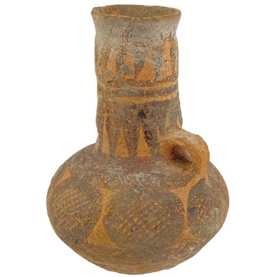 Lot 1382 - A Chinese pottery vase, Neolithic period (c.6500-1700 BC)