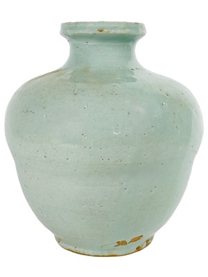 Lot 1397 - A Chinese celadon vase, 19th century.