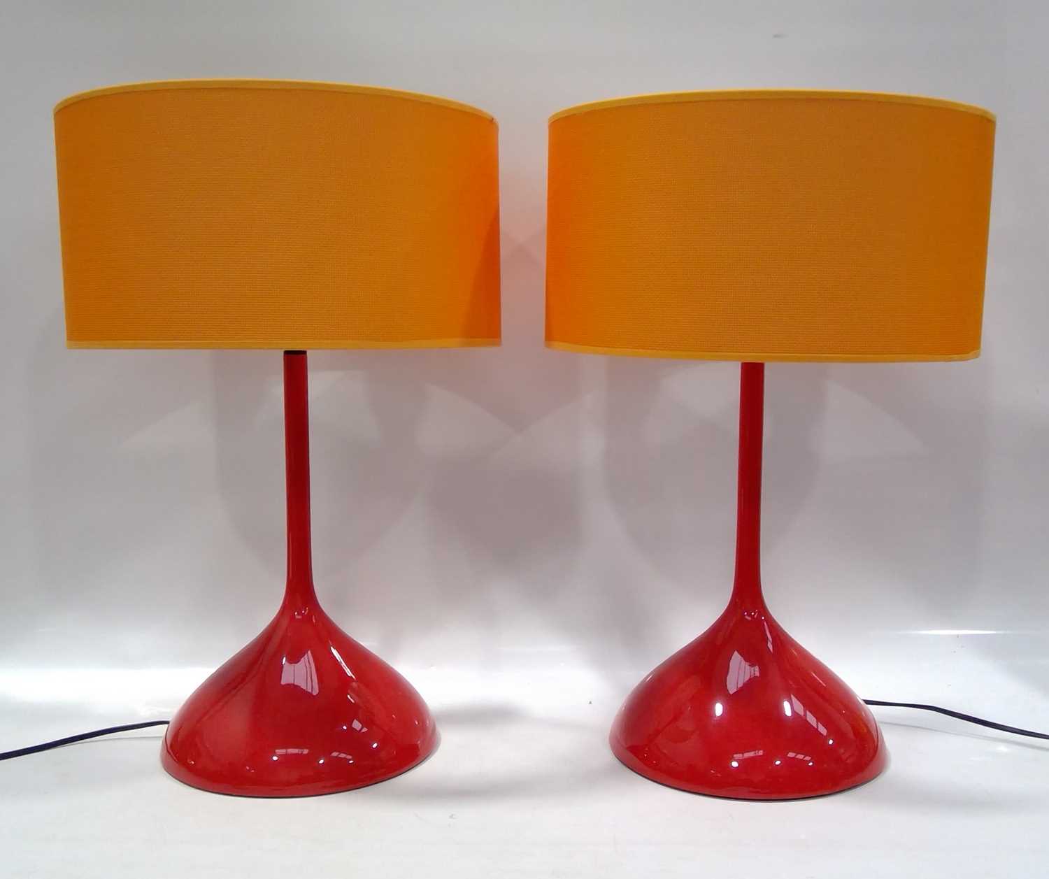 Lot 33 Two Habitat Table Lamps with Shades in