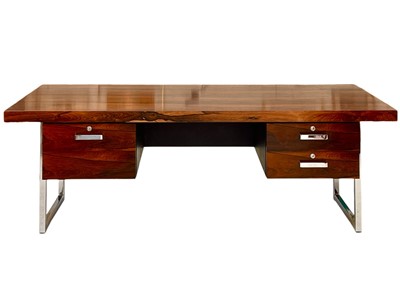 Lot 432 - A Ray Leigh and Trevor Chinn desk manufactured by Gordon Russell.