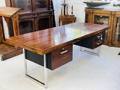 Lot 432 - A Ray Leigh and Trevor Chinn desk manufactured by Gordon Russell.