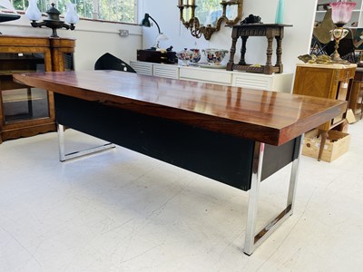 Lot 432 - A Ray Leigh and Trevor Chinn desk manufactured by Gordon Russell.