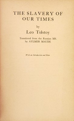 Lot 435 - TOLSTOY, Leo