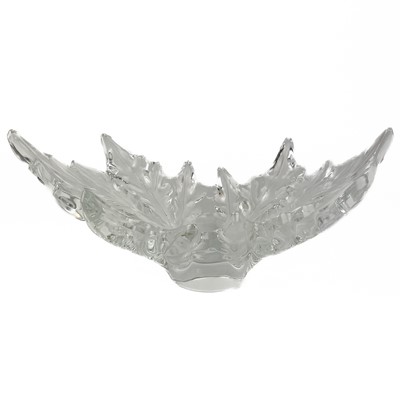 Lot 607 - A Lalique Champs Elysees oak leaf design bowl.