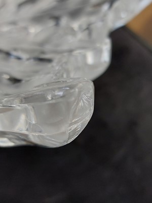 Lot 607 - A Lalique Champs Elysees oak leaf design bowl.