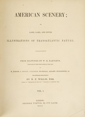 Lot 252 - (Americana) BARTLETT, William Henry (artist) and WILLIS, N. P. (author).