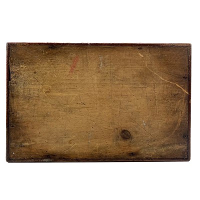 Lot 4 - A late 19th century mahogany apothecary box.