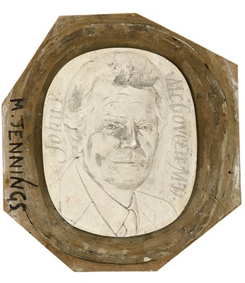 Lot 268 - Plaster maquette of john P. McGovern M.D