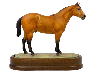 Lot 597 - A Royal Worcester porcelain Quarter Horse.