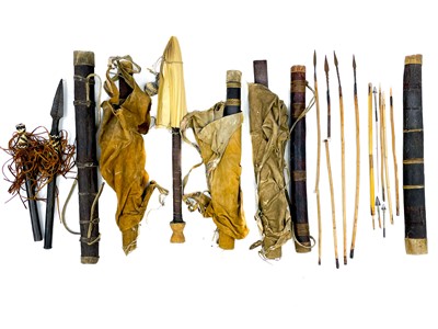 Lot 139 - A collection of African tribal hunting implements.