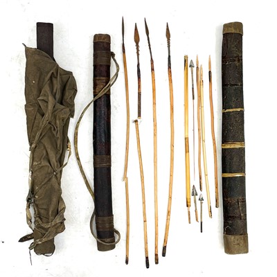 Lot 139 - A collection of African tribal hunting implements.