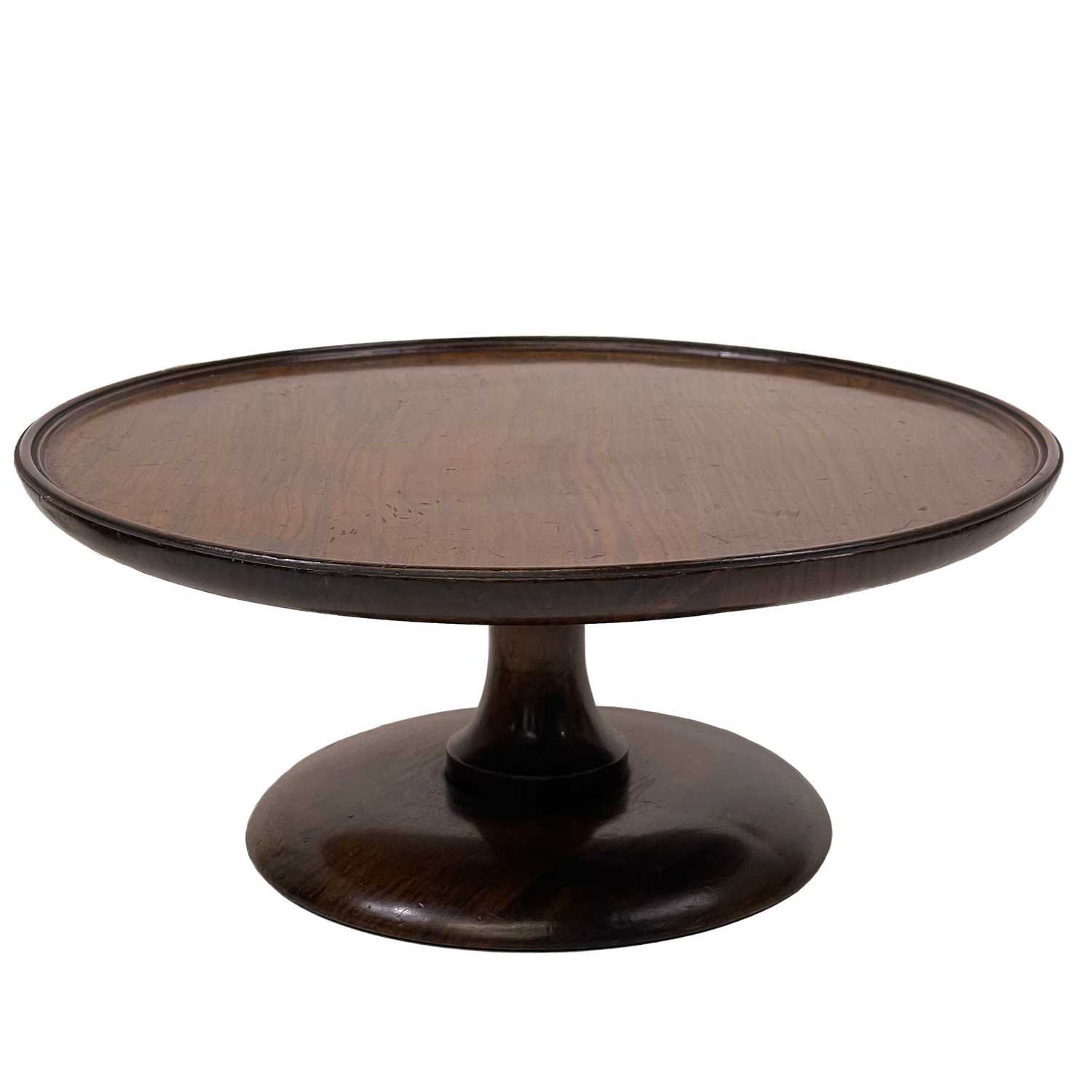 Lot 60 - An early 20th century walnut Lazy Susan.