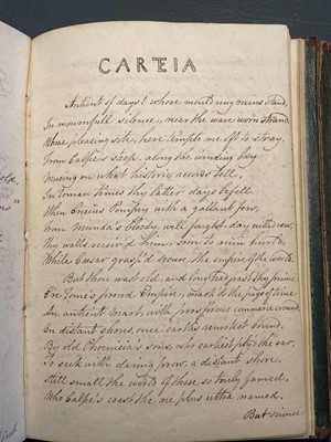 Lot 75 - (Penmanship and poetry) Early 19th century note book.