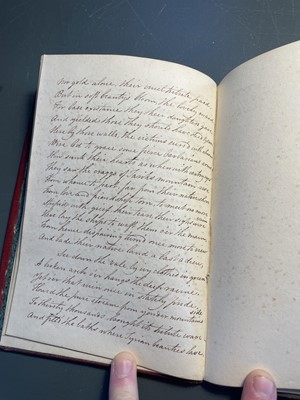 Lot 75 - (Penmanship and poetry) Early 19th century note book.