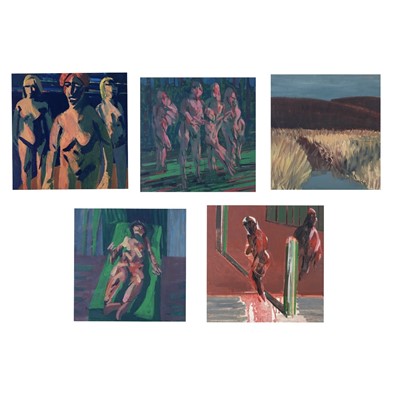 Lot 276 - Four abstract figural studies