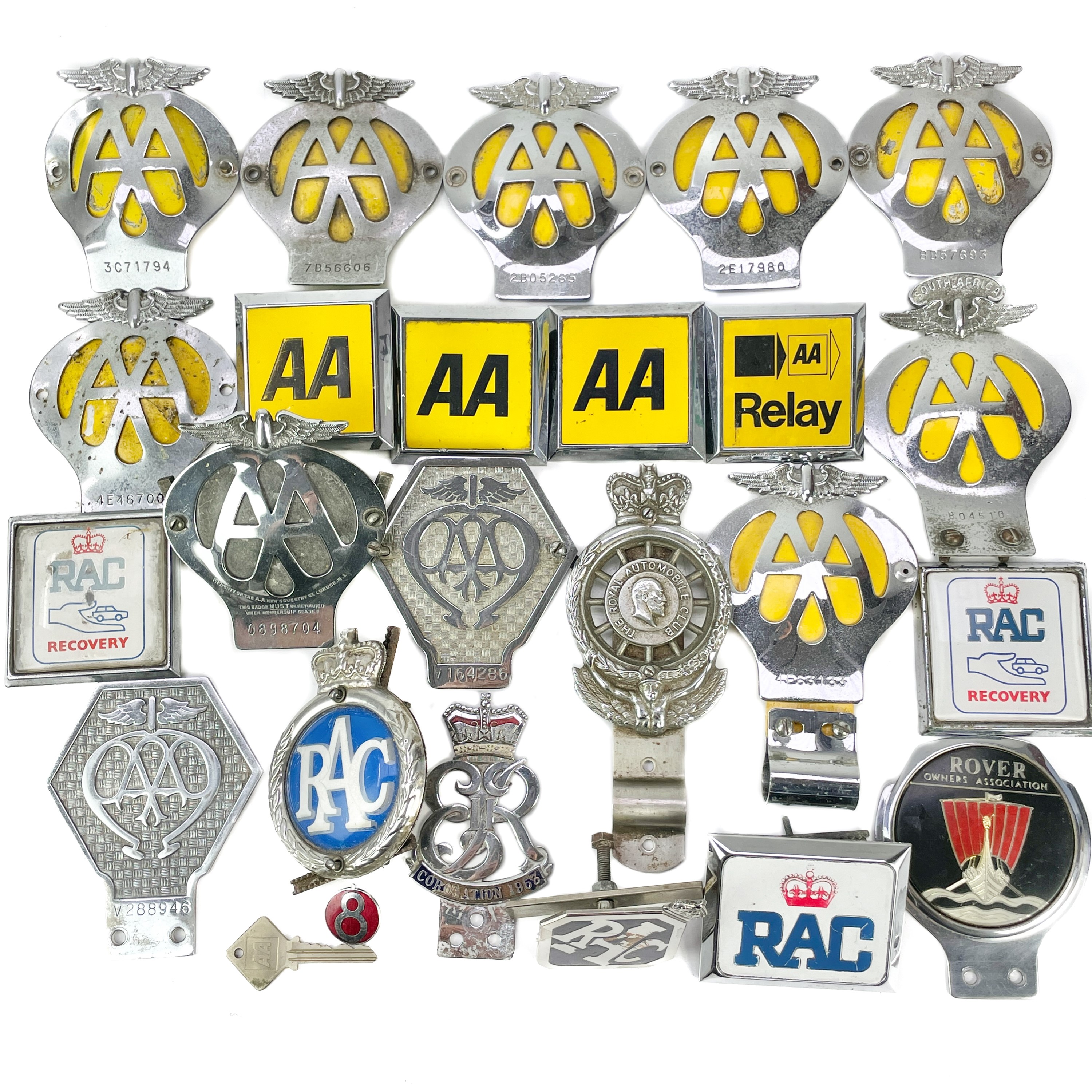 Lot 237 - A collection of AA and RAC member's mascots