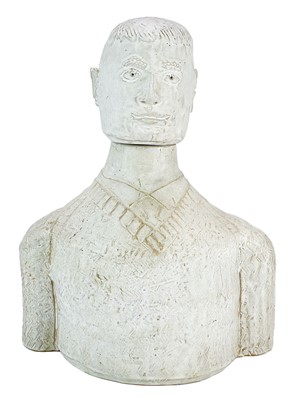 Lot 435 - A studio pottery figure of a man.