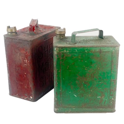 Lot 42 - A Shell two gallon petrol can.