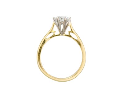 Lot 265 - A 1.07ct laboratory grown diamond solitaire 18ct ring with IGI certificate.