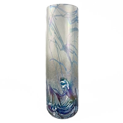 Lot 499 - An Isle of Wight tall glass vase.