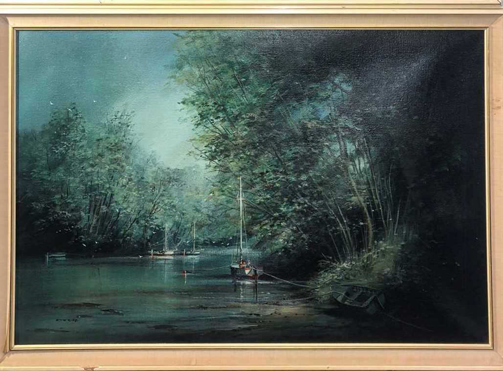 Lot 541 Ted Dyer B1940 Frenchmans Creek Oil On