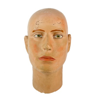 Lot 267 - A Plaster of Paris Mannequin head.