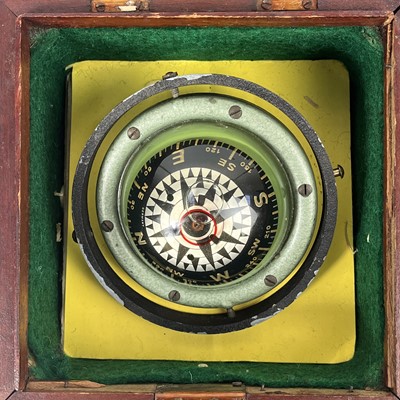 Lot 201 - A boxed Domed Compass and spirit level.