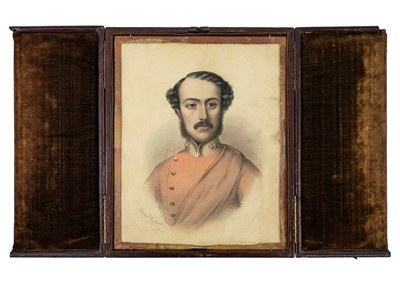 Lot 195 - A 19th century English School portrait.