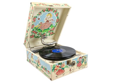 Lot 231 - A mid century portable Decca nursery gramophone