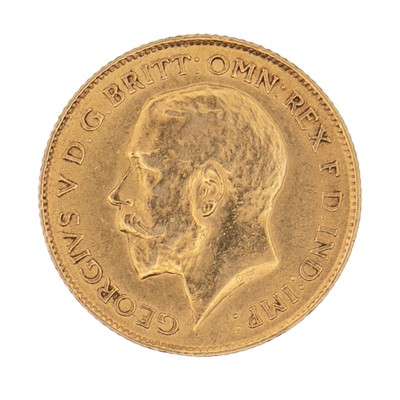 Lot 109 - A 1913 half sovereign gold coin.