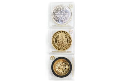 Lot 113 - Cased crown sized (approx.) "The Millionaires Collection" set of 12 coins