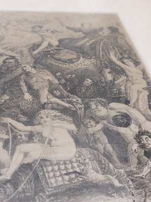 Lot 173 - A 19th century etching on silk.