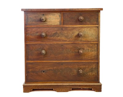 Lot 36 - A Victorian mahogany chest.
