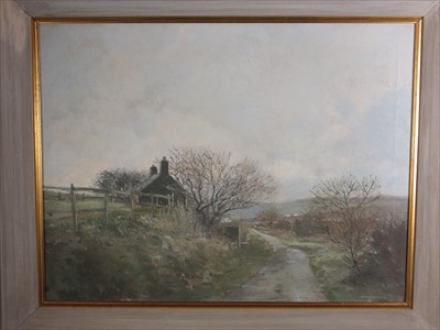 Lot 87 - Richard AYLING (b.1950) A Country Road Oil on...