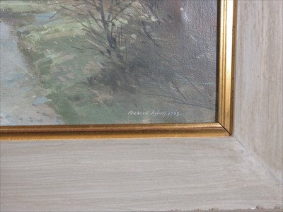 Lot 87 - Richard AYLING (b.1950) A Country Road Oil on...