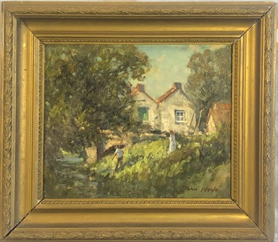 Lot 112 - John NEALE (British, 20th Century) Cottage...