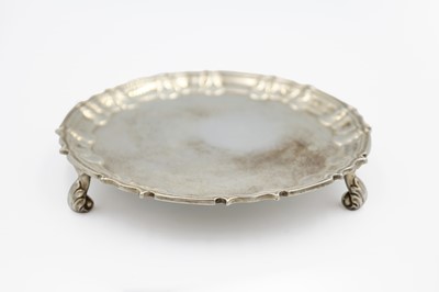 Lot 60 - A Victorian silver card tray by William Hutton & Sons Ltd.