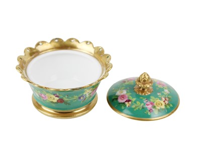 Lot 474 - A French porcelain box and cover.