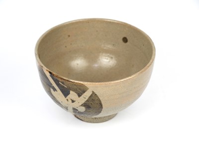 Lot 1062 - A large Japanese footed pottery bowl, by Shoji Hamada.