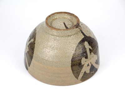 Lot 1062 - A large Japanese footed pottery bowl, by Shoji Hamada.