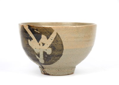 Lot 1062 - A large Japanese footed pottery bowl, by Shoji Hamada.