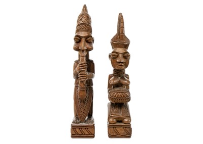 Lot 210 - A Nigerian Yoruba wood carved figure J A Fakeye.