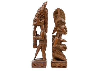 Lot 210 - A Nigerian Yoruba wood carved figure J A Fakeye.