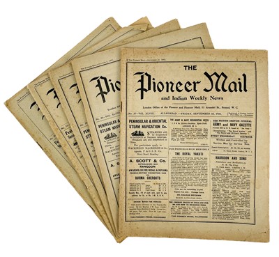 Lot 86 - 'The Pioneer Mail and Indian Weekly News,'