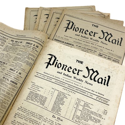 Lot 86 - 'The Pioneer Mail and Indian Weekly News,'