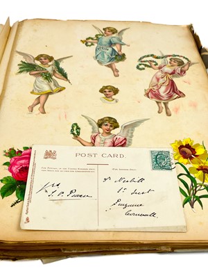 Lot 618 - A Victorian scrap album.