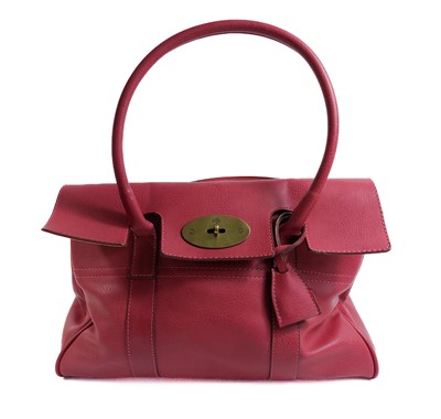 Lot 505 - A Mulberry Bayswater pink leather handbag.