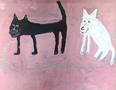 Lot 551 - David PEARCE (b.1963) 'The Boys' Oil on canvas...