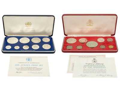 Lot 35 - Silver Proof British Commonwealth coin sets: Bahamas, British Virgin Islands & Jamaica
