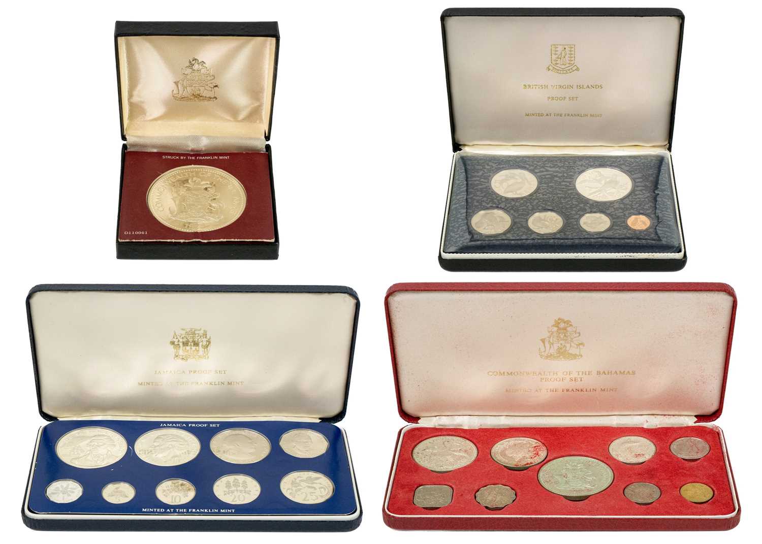 Lot 35 - Silver Proof British Commonwealth coin sets: Bahamas, British Virgin Islands & Jamaica